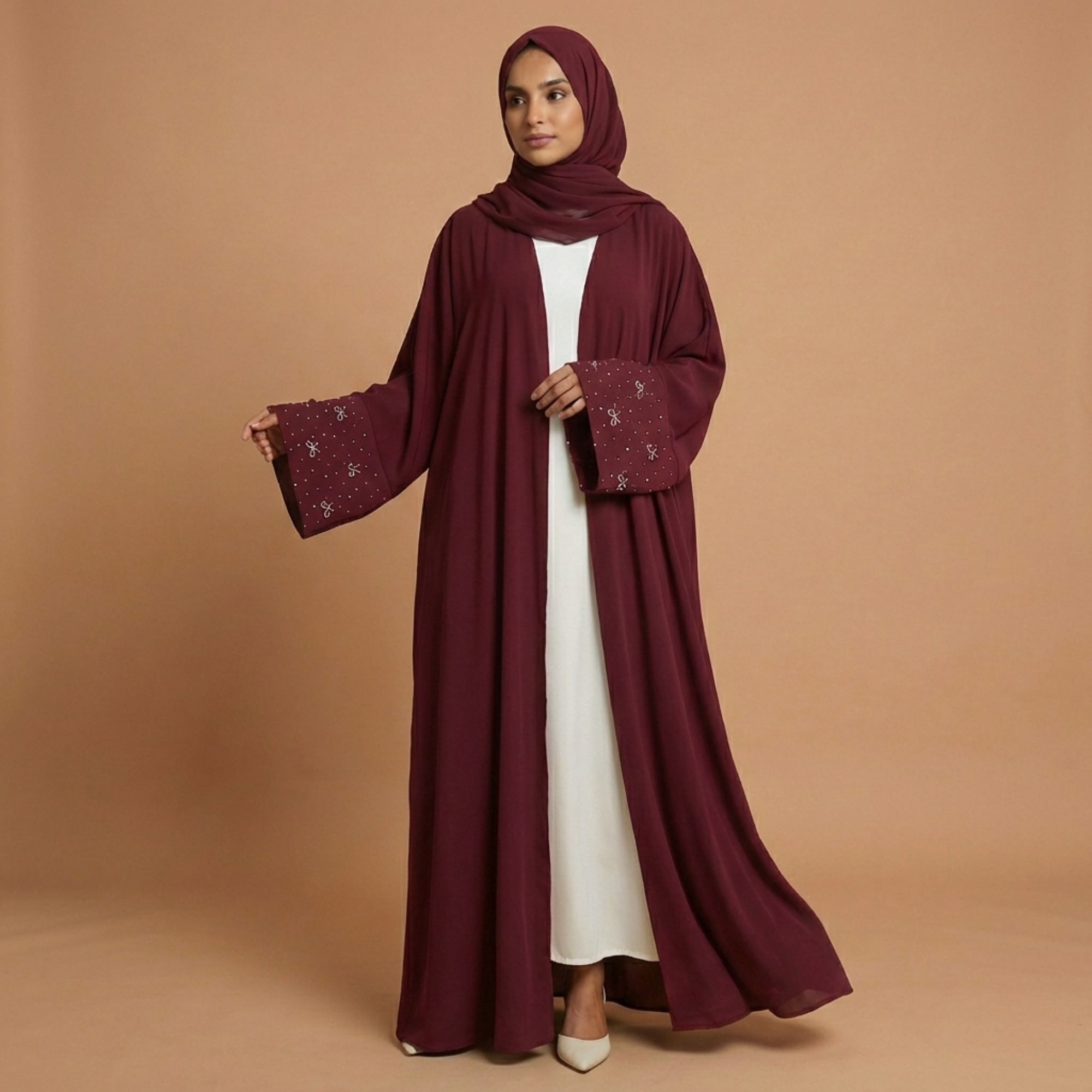 Abaya Al-Amira | Bordeaux Absolu