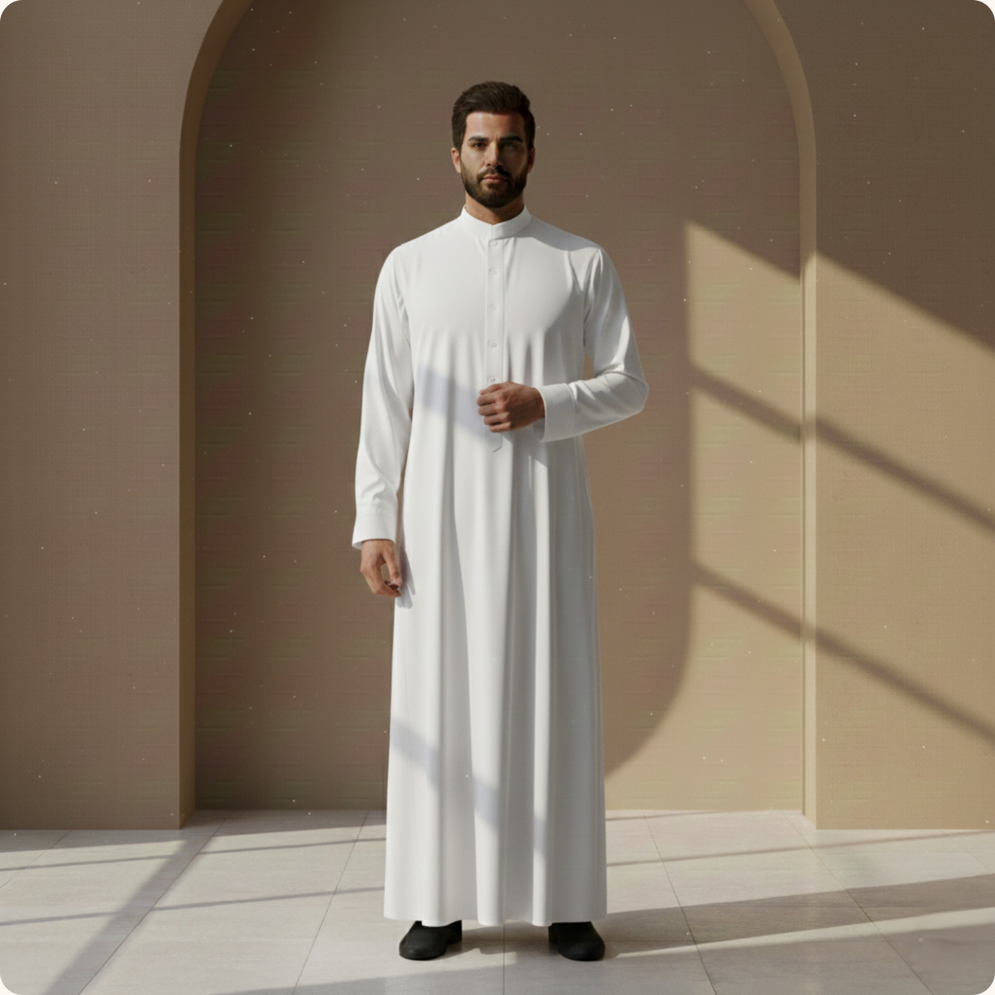 Qamis Saoudien Premium Nazir | Blanc Pure