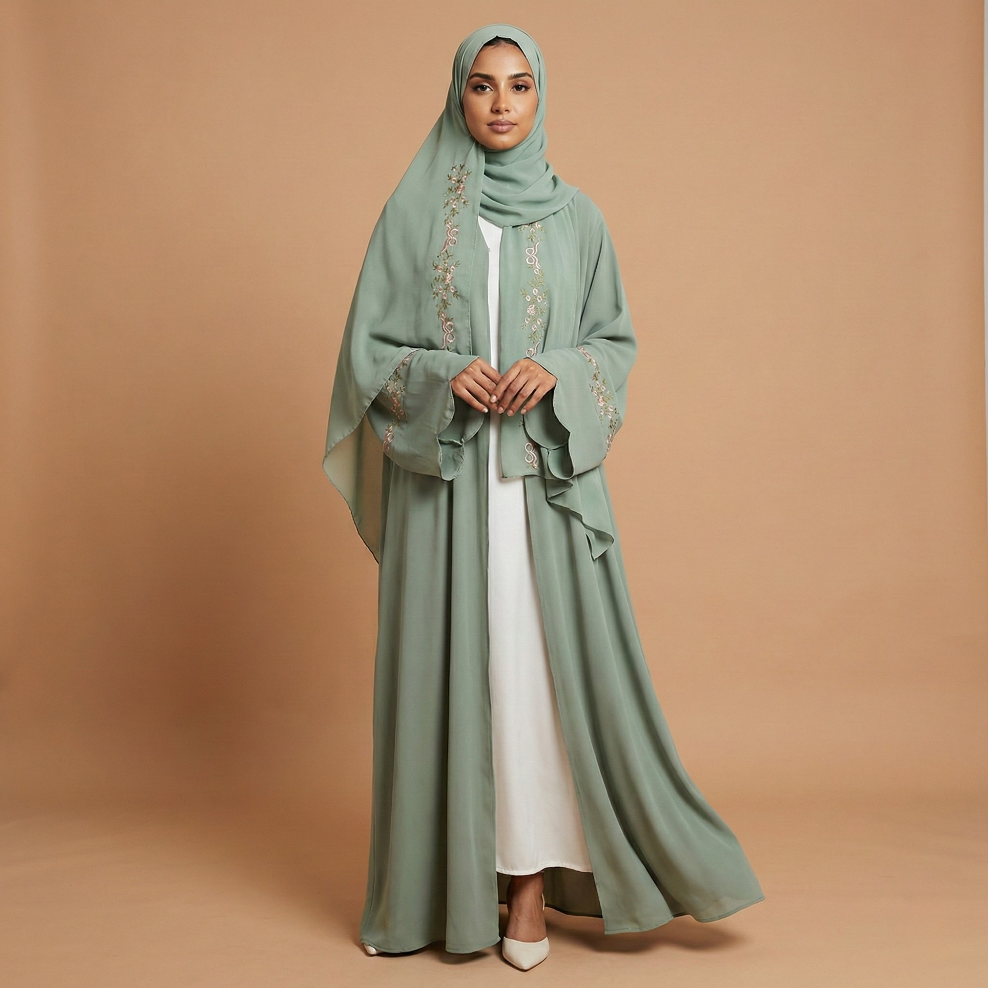 Abaya Al-Amira | Vert Impérial