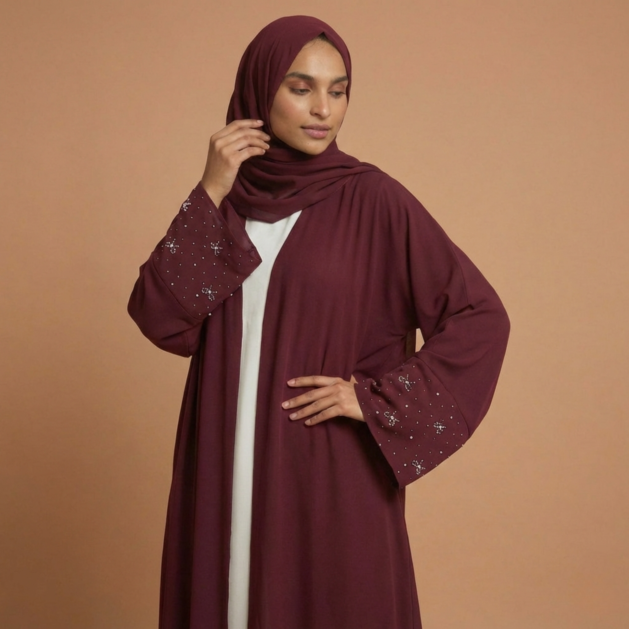 Abaya Al-Amira | Bordeaux Absolu