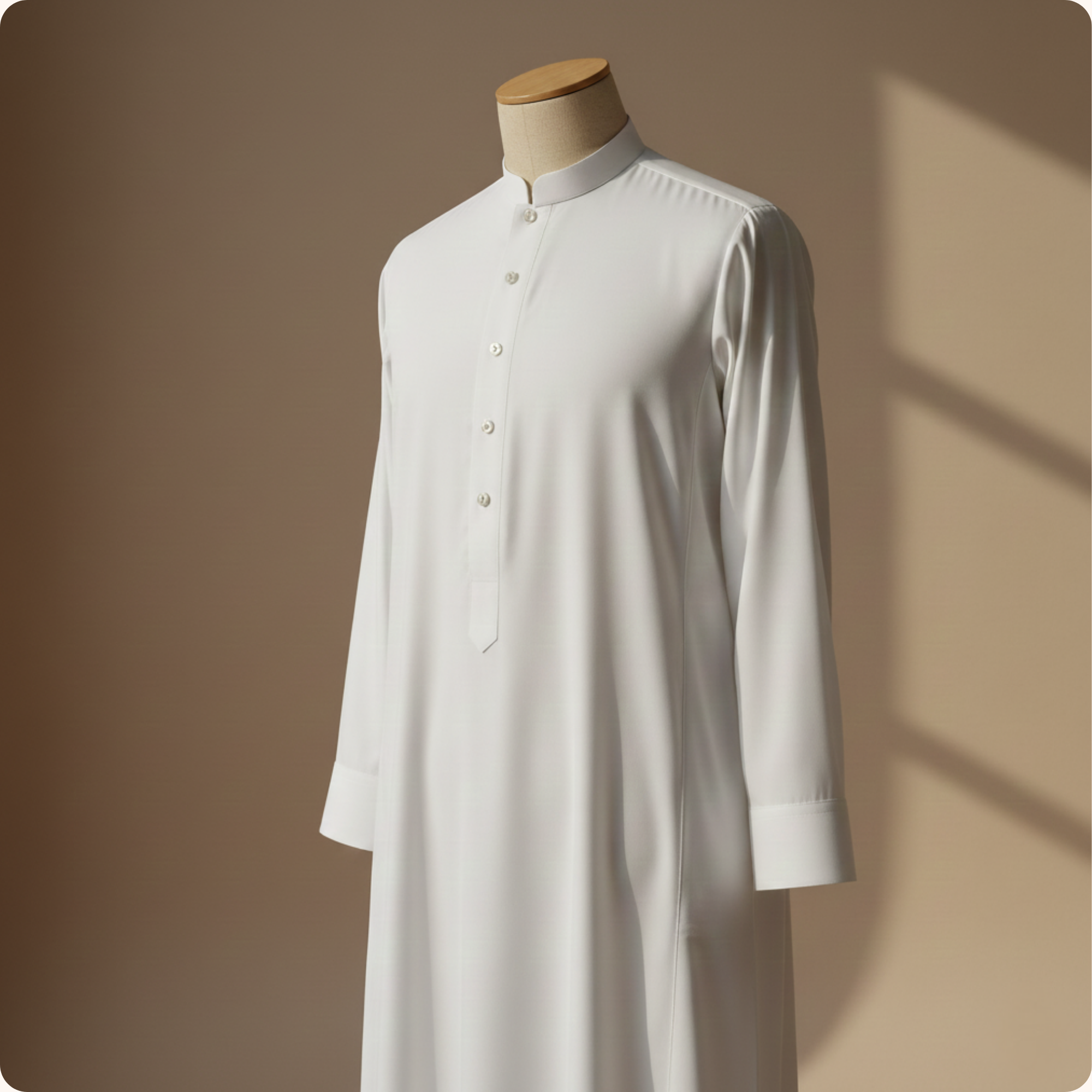 Qamis Saoudien Premium Nazir | Blanc Pure