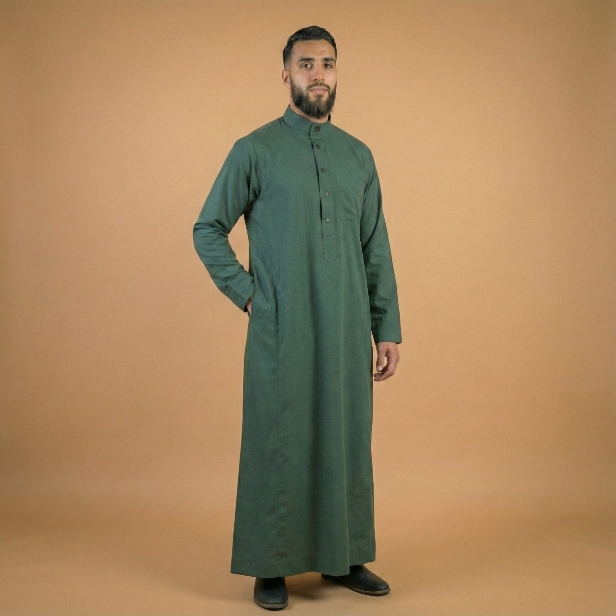 Qamis Saoudien Prisme | Vert Impérial