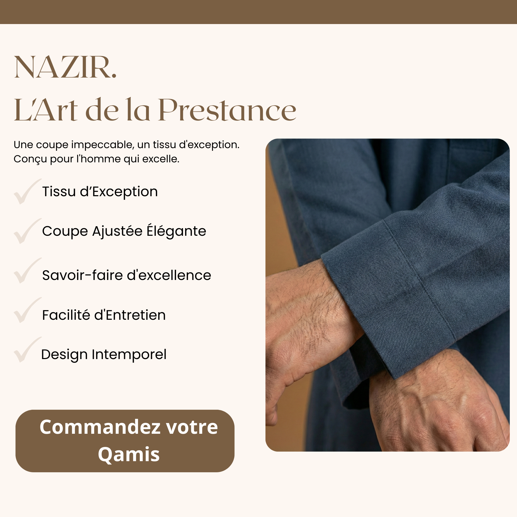 Qamis Saoudien Prisme | Nuit d'Arabie