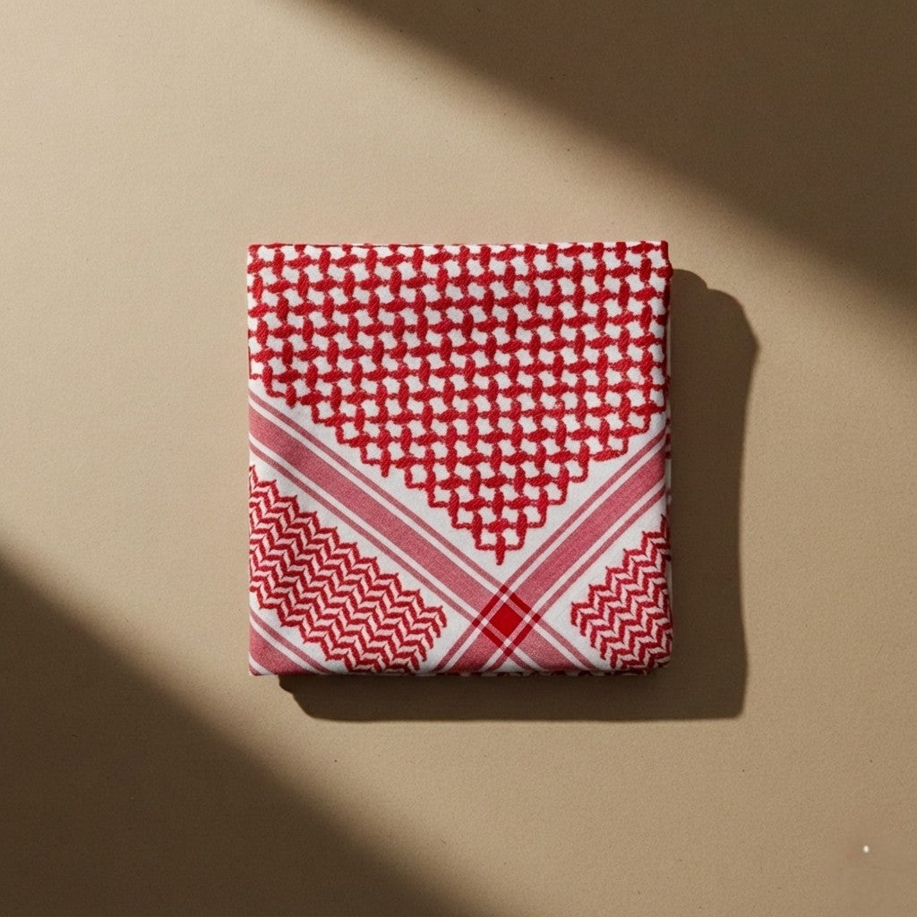 Shemagh Prestige | L'Éclat du Rouge